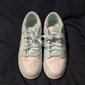 Nike Dunks Light Blue and White Sneakers